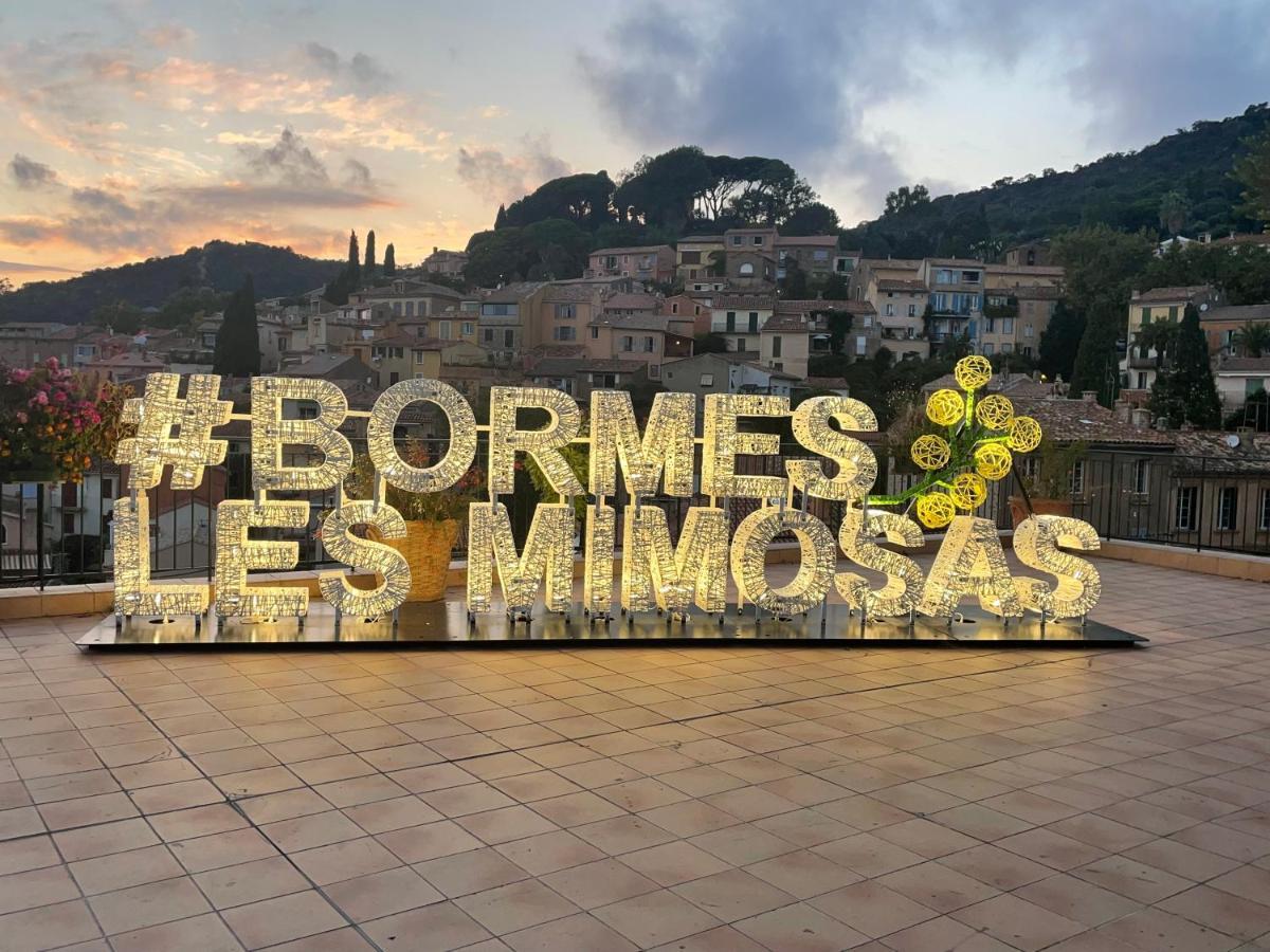 Appartement Pieds Dans L'Eau Vue Mer Bormes Les Mimosas Buitenkant foto